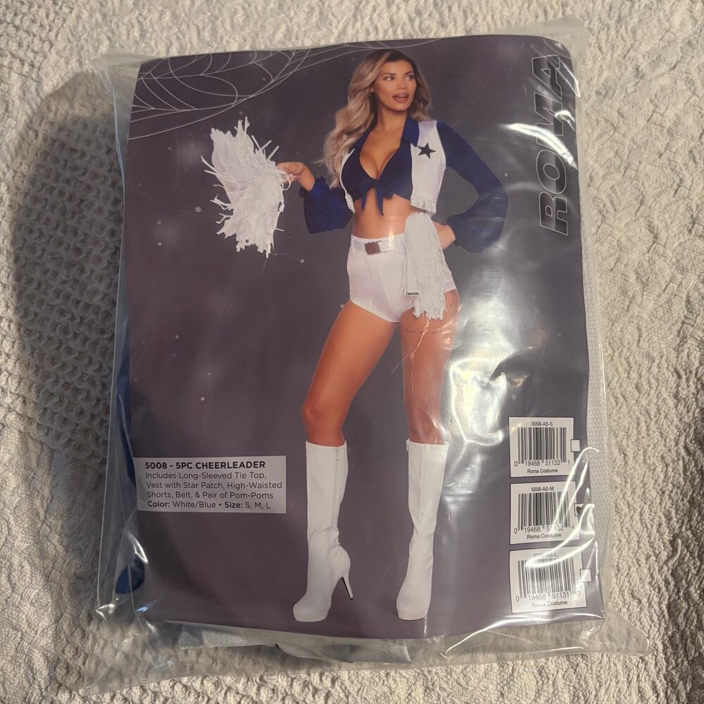 NEW Dallas Cowboy Cheerleader Costume Size Medium - Picture 7 of 10